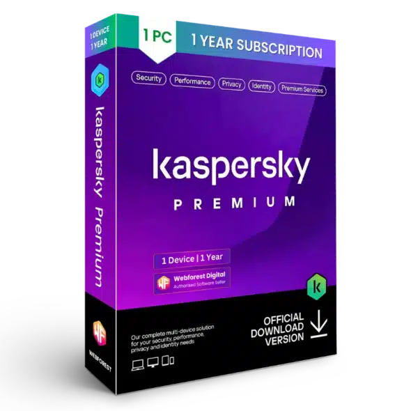 Kaspersky Premium Antivirus 1 Device 1 Year Digital License Box